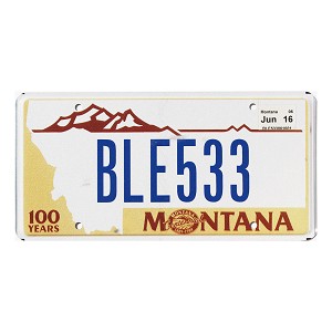 2016 Montana Centennial License Plate #BLE533