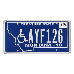 2016 Montana Disabled License Plate #AYF126