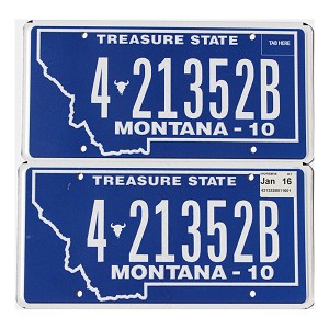 2016 Montana License Plates Pair #421352B