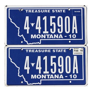 2016 Montana License Plates Pair #441590A