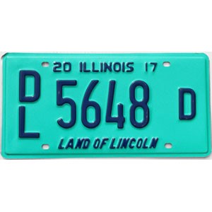2017 Illinois Dealer License Plate #5648D