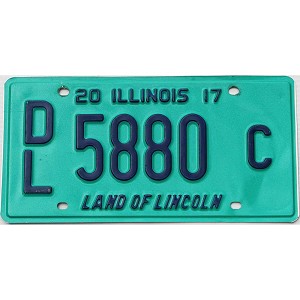 2017 Illinois Dealer License Plate #5880C