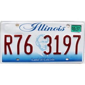 2017 Illinois License Plate #R763197