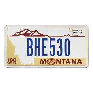 2017 Montana Centennial License Plate #BHE530