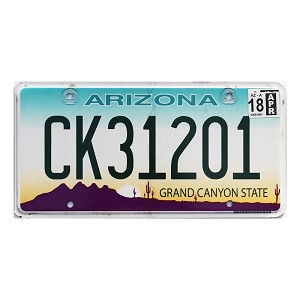 2018 Arizona Truck License Plate #CK31201