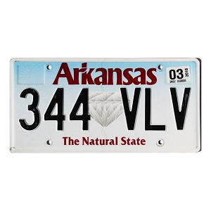 2018 Arkansas Diamond License Plate #344VLV