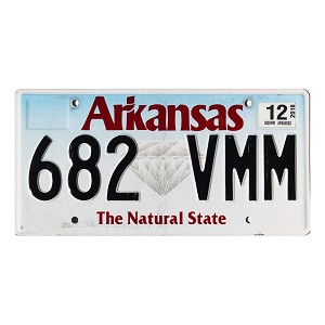 2018 Arkansas Diamond License Plate #682VMM