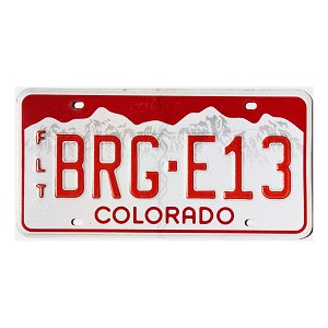 2018 Colorado Fleet License Plate #BRGE13