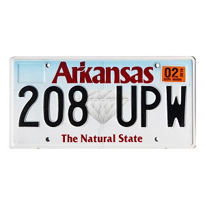 2019 Arkansas Diamond License Plate #208UPW