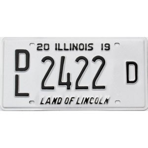 2019 Illinois Dealer License Plate #2422D