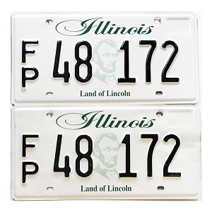2019 Illinois Fleet License Plates Pair #48172