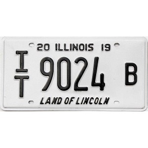 2019 Illinois In Transit License Plate #9024B