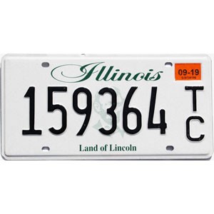 2019 Illinois Trailer License Plate #159364