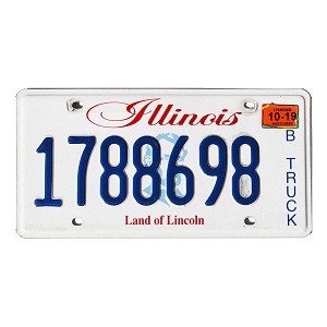 2019 Illinois Truck License Plate #1788698