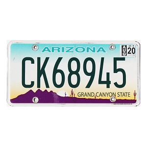 2020 Arizona Truck License Plate #CK68945