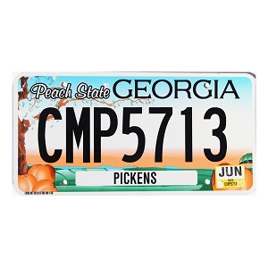 2020 Georgia License Plate #CMP5713