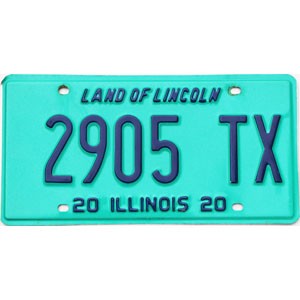 2020 Illinois Taxi License Plate #2905