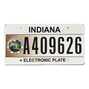 2020 Indiana Electronic License Plate #A409626