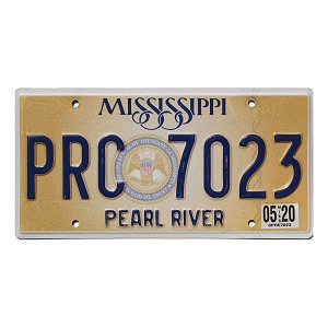 2020 Mississippi License Plate #PRC7023