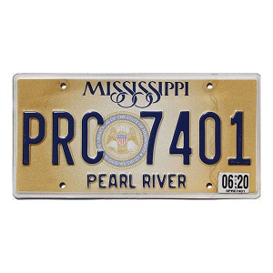 2020 Mississippi License Plate #PRC7401