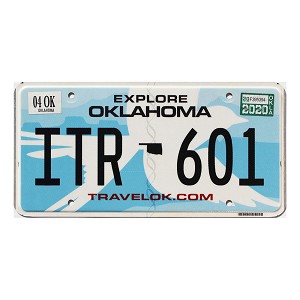2020 Oklahoma License Plate #ITR601