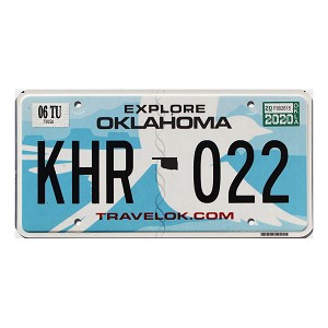 2020 Oklahoma License Plate #KHR022