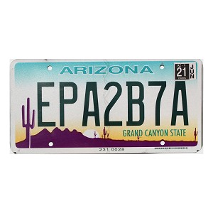 2021 Arizona License Plate #EPA2B7A