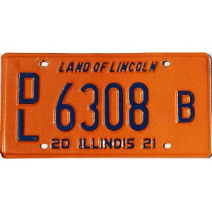 2021 Illinois Dealer License Plate #6308B