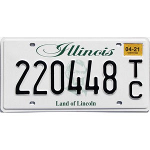 2021 Illinois Trailer License Plate #220448