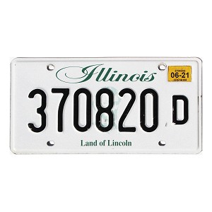 2021 Illinois Truck License Plate #370820D