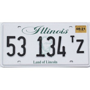 2021 Illinois Truck Tractor License Plate #53134