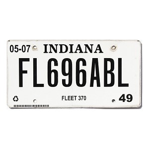 2021 Indiana Fleet License Plate #696ABL