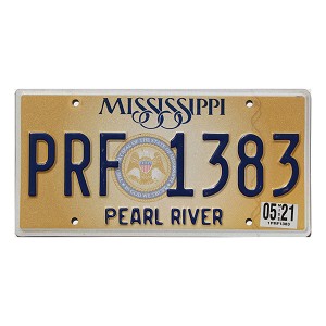 2021 Mississippi License Plate #PRF1383