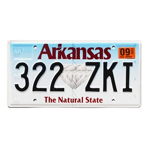 2022 Arkansas License Plate #322ZKI
