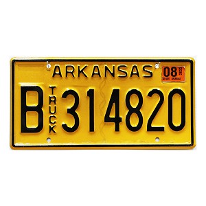2023 Arkansas Truck License Plate #B314820