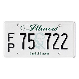 2022 Illinois Fleet License Plate #75722
