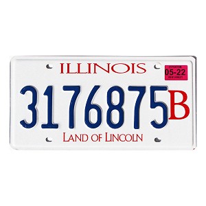 2022 Illinois Truck License Plate #3176875B