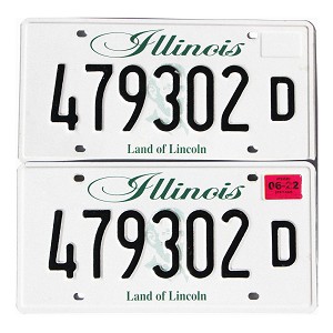 2022 Illinois Truck License Plates Pair #479302D