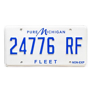 2022 Michigan Fleet License Plate #24776RF
