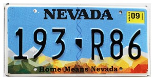 2022 Nevada License Plate #193R86