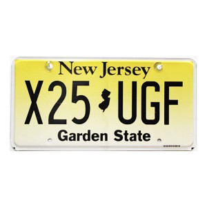 2022 New Jersey License Plate #X25UGF