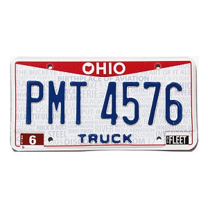 2022 Ohio Truck License Plate #PMT4576