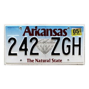 2023 Arkansas License Plate #242ZGH