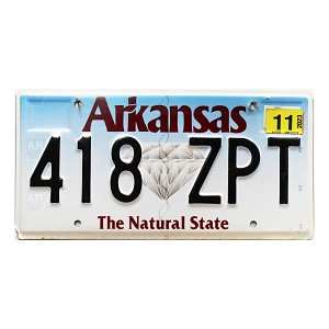 2023 Arkansas License Plate #418ZPT