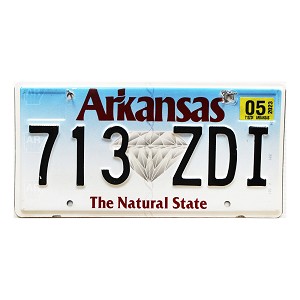 2023 Arkansas License Plate #713ZDI