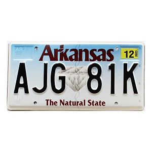 2023 Arkansas License Plate #AJG81K