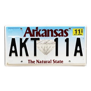 2023 Arkansas License Plate #AKT11A