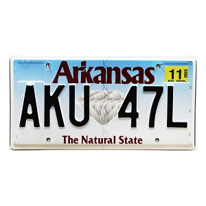 2023 Arkansas License Plate #AKU47L