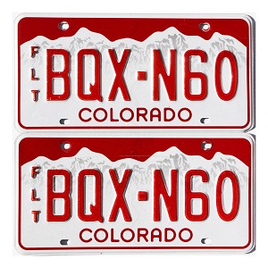 2023 Colorado Fleet License Plates Pair #BQXN60