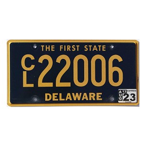 2023 Delaware CL License Plate #22006